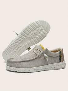 Men's Casual Loafers, Fashion Versatile EVA Soft Bottom Comfortable & Durable - Apricot - View 3