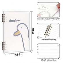 elephtree - Cuaderno en espiral, cuaderno recargable y papel de relleno, juego de 120 hojas, cuadernos a rayas universitarias con 2 divisores de carpetas, cubiertas transparentes para el hogar, la - 1 - Ver 4