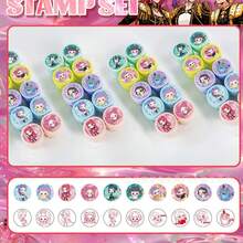 Paw Patrol 10pcs/Set Girl Group Seal Cartoon Creative Hand Account Seal Children's Reward Seal New Year's Gift, Valentine's Day Gift, Easter Gift - Multicolor - View 1