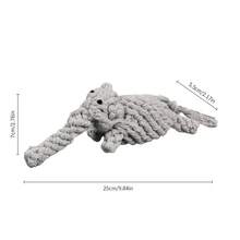 Colorful Handmade Woven Dog Rope Toys, Funny Animal Strawberry Pineapple Rope Toys, Cartoon Carrot Rope, Rabbit/Lion/Octopus/Elephant/Bear Plush Toys, Suitable For Training, Teeth Cleaning And Interactive Play For Medium And Small Dogs, Pet Supplies - Multicolor - View 15