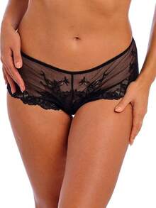 Wacoal Vivid Attraction Lace Tanga Panty Ropa Interior Mujer - Negro - - Ver 4