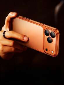 1 carcasă de telefon mată, portocaliu ars, de lux, rezistentă la șocuri, antizgârieturi și amprente, pentru afaceri - Portocala ars - Vizualizare 3