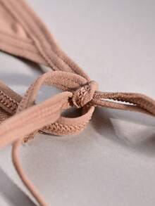 6pcs/Pack - Women's Lace Trim Soft Breathable Bikini Panties, Lace Splice Multicolor Strap Tie Design, Comfortable & Skin-Friendly, Sweet & Sexy Ladies Briefs - Multicolor - View 6