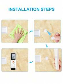 1008片黑白自粘式10mm直径魔术贴条，多用途工艺胶带，适用于家庭和办公室、服装DIY项目，2片/对 - 白色 - 查看 4