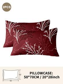 1pc/2pcs/4pcs Polyester Floral Pattern Pillowcase (Pillow Insert Not Included), Soft & Comfortable, Suitable For All Seasons - Multicolor - View 29