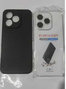This Black Phone Case Has Shock-Absorbing Function, Built-In Air Cushion Protection, And Is Compatible With Multiple Models, Such As Infinix Hot 60 Pro+, 15T 5G, 15T PRO 5G, 17, Poco C71 4G, Nova 14 Pro, Nova 14 Ultra, Honor X9d, Honor 400, 400 Lite, 400 Pro. - Black-matte - View 21