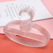 5pcs/10pcs Oval Scarf Tie Hanger Rack, Round Clothes Hanger Multifunctional Garment Display Rack, Space Saving