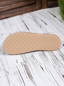 New Women's Mesh Embroidered Flat Slippers, Mesh Material With Large Floral Embroidery Design, Suitable For Beach, Vacation, Outdoor, And Home Wear - Black - View 11