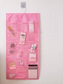 1个旋转金属架悬挂式文胸收纳盒，超大双面壁挂式收纳架，衣柜网袋，可收纳文胸、袜子、内衣，功能性内衣收纳整理架，学习用品 - 彩色 - 查看 11