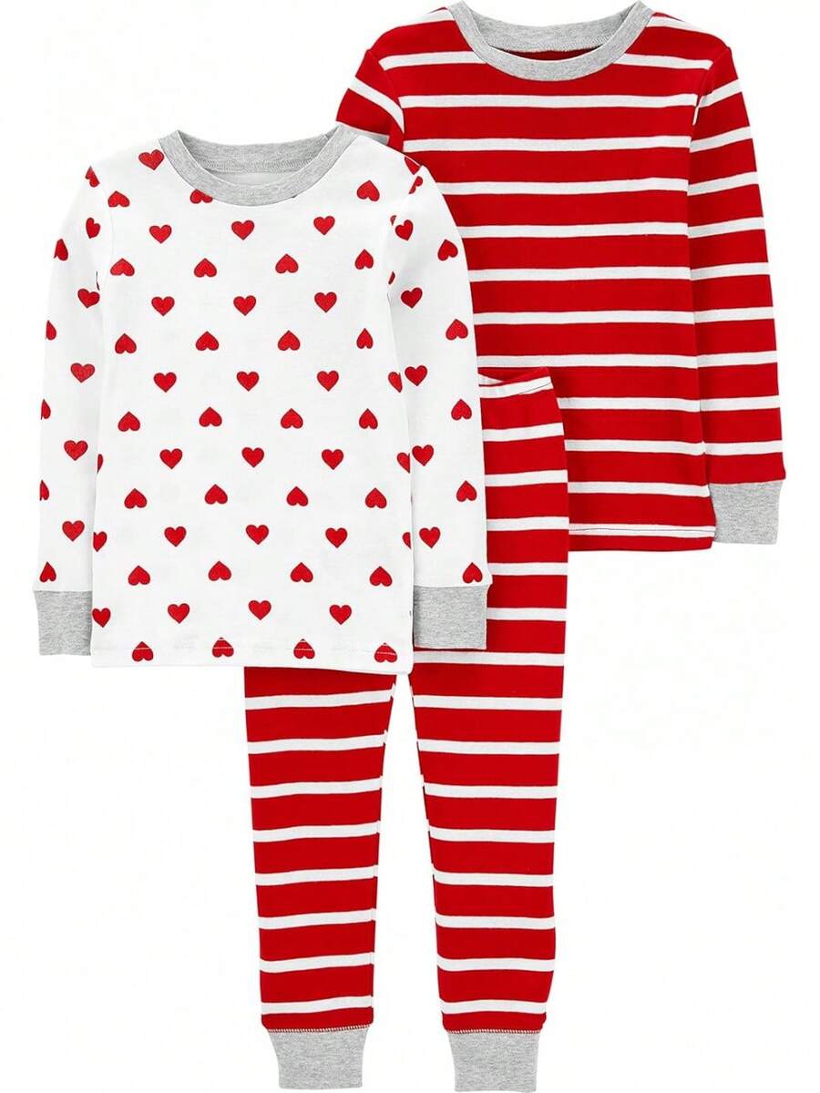 Kids Clothing Accessory Sets - Stripes/Hearts - View 1