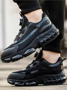 Rotary Buckle Work Sneakers,Indestructible Steel Toe Work Shoes For Men,Rotating Button Safety Shoes Black,Steel Toe Safety Shoes For Men Women,Slip Resistant Work Shoe Black, Comfortable Breathable Construction Working Boots Black,Anti-Smash Anti-Puncture Security Protective Men Shoes Safety Bootss ,Black Fashion New Safety Sneakers Men,Our Safety Shoes Are Not Limited To The Workplace, They're Designed For Men And Women On The Move In Various Outdoor Activities, Including Mountain Hiking,Gardening And  Warehouse ,Forging Workshops, Power Industry Automotive Manufacturing,Construction Work, Ensuring Comfort And Protection In Any Environment - màu đen - Xem 7