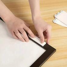 12pcs Picture Hanging Strips Heavy Duty Picture Hanging Kit, Nail-Free Sticky Tape, No-Drill Interlocking Hanging Strips, Double-Sided Removable Wall Hooks, Reusable Wall Fasteners, Heavy Duty Picture Hanging Strips, Sticky Mounting Tape - Multicolor - View 10