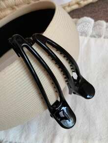 2/1件复古豹纹鸭嘴夹，大号洗脸化妆刘海夹，断发夹，带侧夹和鸭嘴夹的发夹，女士发饰，情人节发饰，发夹，情人节礼物，爪夹，发卡，发夹 - 彩色 - 查看 13