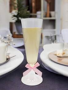 5.5oz Reusable Plastic Champagne Flutes, Modern Elegant Design, Suitable For Weddings, Parties, Christmas, Birthdays, Halloween, Thanksgiving (Champagne Glasses, Wine Glasses, Plastic Cups, Cocktail Glasses, Birthday Cups)
