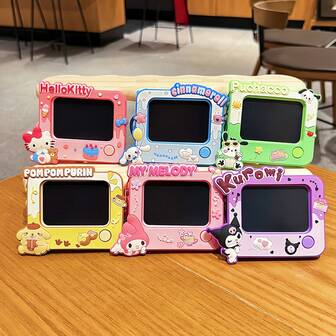  Mini Memo Board, Sanrio Kuromi Cartoon Cute Doodle Board, Writing & Drawing Creative Keychain Pendant