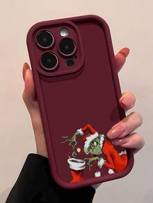 El  robando un adorno navideño de un calcetín. Esta elegante funda es compatible con los modelos  16, 15, 14 Pro Max, 13, 12, 11, XR y XS Plus. Fabricada en silicona TPU, ofrece protección contra golpes y caídas, además de una sensación superior. Es un regalo ideal para familiares, amigos y seres queridos, y una opción perfecta para Navidad.fundas para  13,funda  13,funda  16,fundas ,funda  15,funda para ,fundas para  16,fundas  11,fundas  15,funda  17,protector para ,funda  14,fundas  12,fundas  14,funda  17 pro max,fundas  13,fundas> - Burdeos - Ver 3