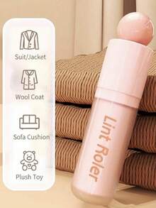 Reusable Pet Hair Remover Roller - Washable Cat Dog Hair Removal Tool For Clothes And Furniture