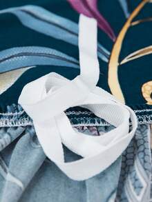 1pc Full Coverage Sofa Cover, Modern Style, Made Of Polyester Fabric, Machine Washable, Suitable For All Seasons - Blue - View 3