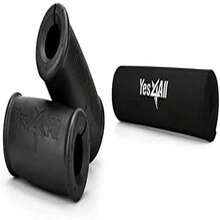 Yes4All - Empuñaduras gruesas para barras, levantamiento de pesas, entrenamiento de culturismo - Barra espuma Pad – Olympic Barbell Pad – Pesas en cuclillas Pad - como en la foto - Ver 2