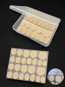 600pcs/25sheets High Quality Nail Art Stickers, Transparent Double-Sided Waterproof Breathable Nail Decals, Women Nail Art Supplies