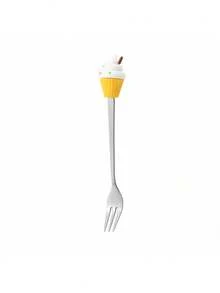 1 pièce/2 pièces Ensemble cadeau de couverts en acier inoxydable - cuillère à dessert et fourchette de dessin animé, brasseur à café, fourchette à fruits - Multicolore - Voir 21