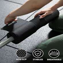 Sentadilla cushion with anti-slip nylon bar thick foam cushion for seat cushion stockpiled and padded bar for hip pushes Olympic cushion - Negro - Ver 3