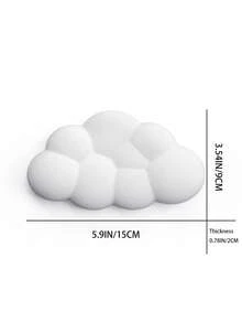 1pc Hot Selling New Purple & White Cloud Keyboard Hand Rest Memory Foam Silicone PU Leather Mouse Pad Wrist Rest Pad For Office Typing Anti-Slip Palm Rest