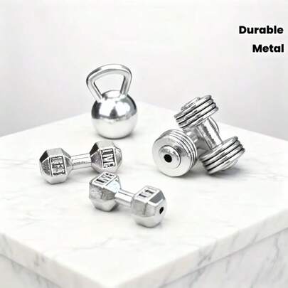 סט אחד של 5 יחידות/2 סטים של 10 יחידות, ציוד כושר מיניאטורי בקנה מידה 1:12 - דגמי משקולות מתכת עמידים, עיצוב ריאליסטי, אידיאלי לתצוגה בבתי בובות וסצנות מיניאטוריות, נהדר לאביזרי צילום, עיצוב הבית ופסלוני אספנות.