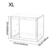 1pc Multi-Function Transparent Acrylic Storage Box - Dust-Proof Display Case, Suitable For Models, Tools And Books | Transparent Organizer Box - Clear - View 10