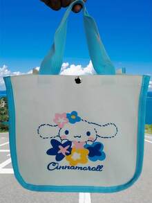 Sanrio Authentic Kitty 1 Piece New Handbag, Bento Bag, Tote Bag, Canvas Bag, Cute Dog Pudding, Dog Merlot, Dog Blue, Melody, Pink - Multicolor - View 7