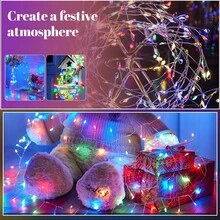 USB Light String, Fireworks Light String, 8 Modes With Remote Control And Timing Function, Suitable For Bedroom Decoration, Wedding Wreath, Birthday Decoration, Wedding Wreath, Party Decoration, Remote Control Light, Timing Light, Dimmable Light - USB - View 12