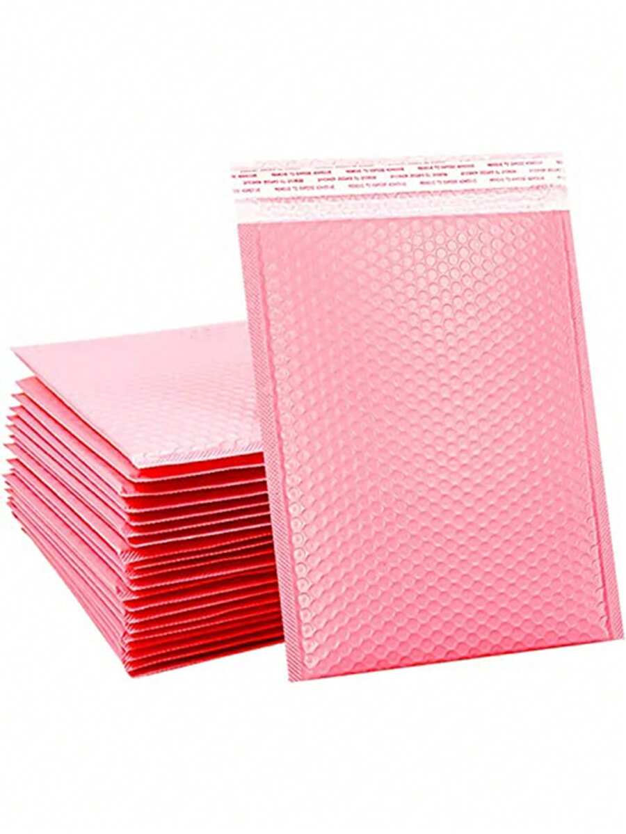 20 chiếc phong bì bong bóng màu hồng, túi gửi thư bong bóng polyethylene, túi bong bóng tự dán màu hồng, túi đựng đồ dùng bằng xốp chống thấm nước, túi lưu trữ đơn giản cho doanh nghiệp, thích hợp cho thư từ, quà tặng, đóng gói, đóng gói và vận chuyển nhanh chóng đồ trang sức, sách, điện thoại và các sản phẩm khác. - Hồng - Xem 1