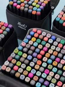 12/24/36/48/60/80 Colors Dual Tip Professional Marker Pen Set - Versatile Brush Pens For Painting, Sketching, Cardboard Comic Design - Unleash Your Artistic Talent - Multicolor - View 9