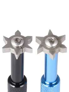 1 Set Premium Golf Club Groove Sharpener And Cleaner - Perfect For Sharpening And Cleaning Grooves, Improve Your Game - Includes 6 Interchangeable Sharpening Heads And Protective Case - Multicolor - View 9