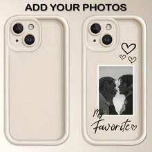 1 Stück personalisiertes Handyhülle mit 3 schwarzen Herzrahmen, personalisiertes Alltags-/Feiertagsgeschenk, kompatibel mit iPhone 11 12 13 14 15 16 Pro/Pro Max, XS/XS Max und Galaxy S25 S24 S23 S22 S20 Ultra/Plus, A56 A55 A54 A53 A52 A16 A15 A14 A13 4G/5G, modischer weicher Schutzfall, geeignet für Halloween, Weihnachten, Ostern, Vatertag, Muttertag, Valentinstag Geschenke