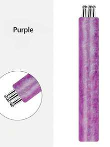 1pc Nail Art Pen, Acrylic Stick, Multiple Colors Available, Flower Petal Pattern, DIY Style - Multicolor - View 12