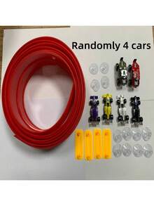 儿童360度旋转蓝红赛道，配备15英尺入口和灵活的赛车坡道，培养智慧和动手能力，丰富想象力，适合3岁以上儿童。包含吸盘式赛道和合金赛车，兼容1/64比例模型车，是男孩女孩的生日礼物和万圣节礼物之选。无需电池，可重复使用，亲子互动益智手工游戏套装。 - 彩色 - 查看 15