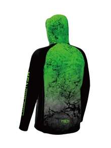 DONUTFOX Sweatshirt Berkerudung untuk Memancing Berkinerja Tinggi, Desain Kain Lembut dan Bernapas, Jersey Balap Sepeda Pria untuk Olahraga Musim Gugur - Mint Green - View 3