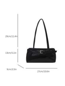 New Fashion Waist Bag With Metal Accessories, Suitable For Parties, Outings, Vacations, Shopping And Daily Use, Can Store Coins, Phones, Also Suitable As A Work Bag For White-Collar Workers, College Students And Office Workers, Elegant Ladies Bag - Black - View 7