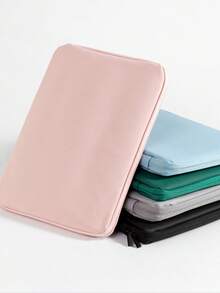 Una bolsa de transporte manual para tableta, una bolsa de almacenamiento de tableta simple y de moda, una bolsa de estuche interior portátil y resistente al agua, una bolsa de computadora de PU de 11 pulgadas y 13 pulgadas adecuada para uso en el hogar, viajes, vacaciones y la escuela - Multicolor - Ver 3