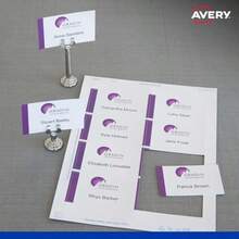New Avery Australia Printable Personalised Name And Business Cards - 40 Cards For Laser And Inkjet Printers - White 260 GSM - 85 X 50 Mm 5 X A4 Sheets - 982504/ C322072 - White - View 7