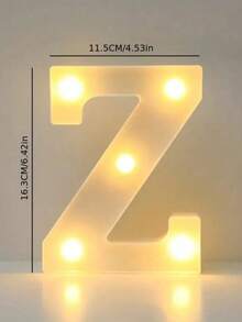 1件 16cm 暖光字母燈，桌面裝飾燈，字母 A-Z 數字 0-9 發光造型燈，適用於婚禮、求婚、生日派對、聖誕裝飾、居家室內裝飾、婚禮裝飾 [不含電池] - 字母燈 - 查看 30