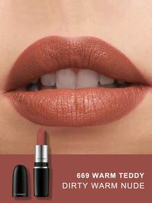 MAC MACXIMAL 缎光哑光唇膏 - 669 暖泰迪熊色，1.7克 - mini #669 - 查看 10