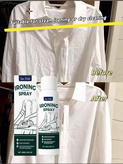 Garment Ironing Spray, Keeps Clothes Smooth, Wrinkle-Free, Convenient For Travel