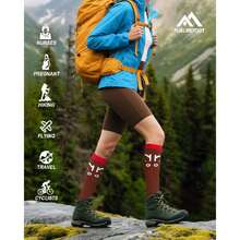 6 Pairs Compression Socks For Women & Men 15-20Hg Graduated Support Knee High Socks For Nurses, Travel, Athletic,36065393 - Màu xanh bụi bặm - Xem 6