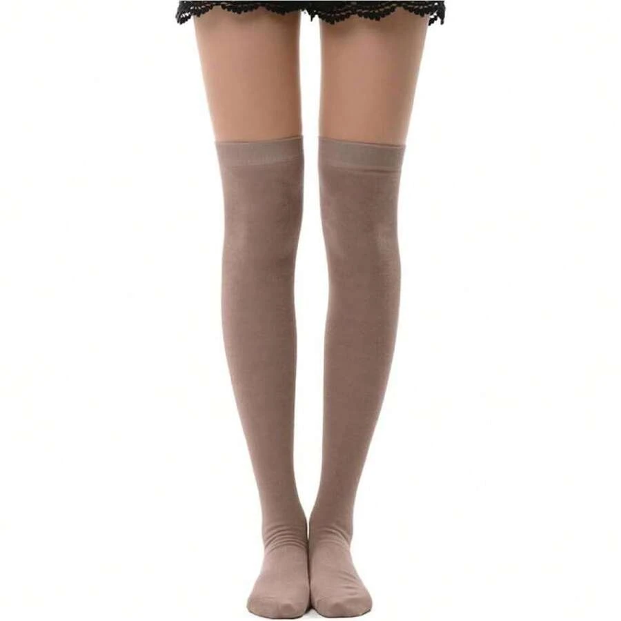 Women's Over Knee High Socks, Tube Dresses Fashion Cotton Thigh High Socks Stockings Cosplay Socks,36065523 - 水鴨藍 - 查看 1