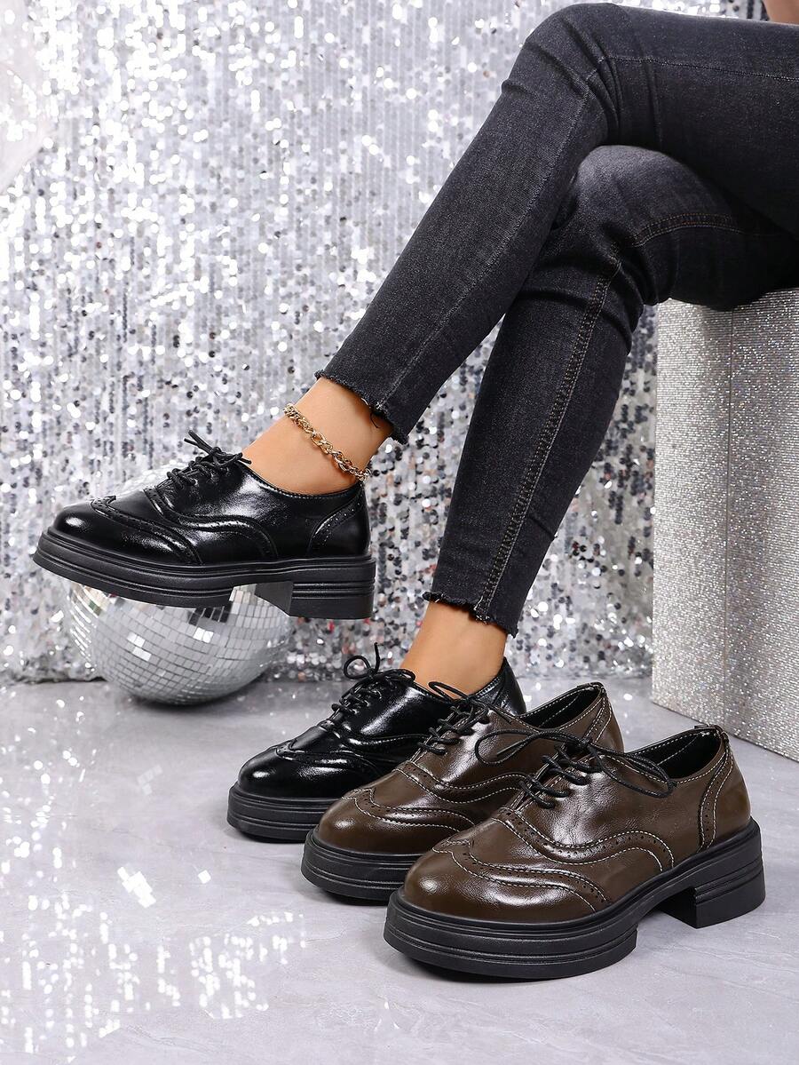 Women's Casual Slip-On Shoes, Fashionable British Style, Suitable For Ballroom, Wedding And Festival Occasions, Available In 8 Size Options