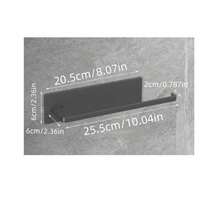 2 piezas/1 pieza Soporte de hierro para papel higiénico, dispensador de papel higiénico, caja de pañuelos, soporte para rollos de papel higiénico, apto para toallas, film transparente, estante de ropa, sin necesidad de perforar