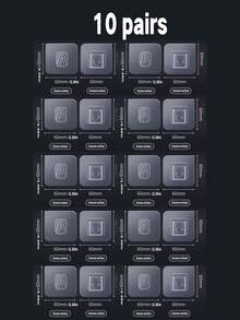 10pcs Double-Sided Adhesive Hooks, Waterproof Wall Hooks, Suitable For Bathroom, Kitchen, Hanging Pictures, Etc.