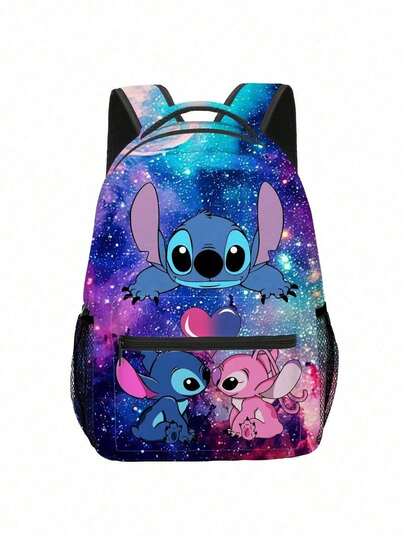 Stitch Primary School Bag, Children's Cartoon Backpack, Large Capacity, Fashionable And Multifunctional Anime Kawaii Cartoon Backpack, Travel Storage Bag